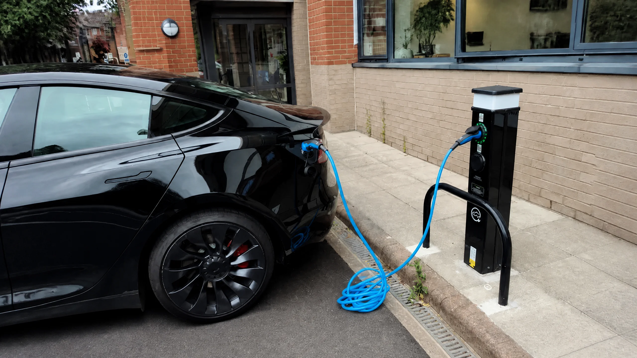 Workplace EV charging bays